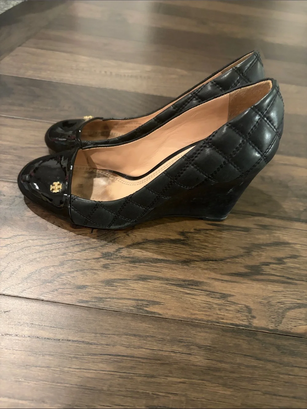 Tory Burch Claremont Wedge Heel Pumps Sz 7.5